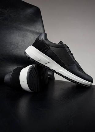 Классические кроссовки черного цвета для стильных мужчин🖤5 фото