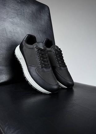 Классические кроссовки черного цвета для стильных мужчин🖤10 фото