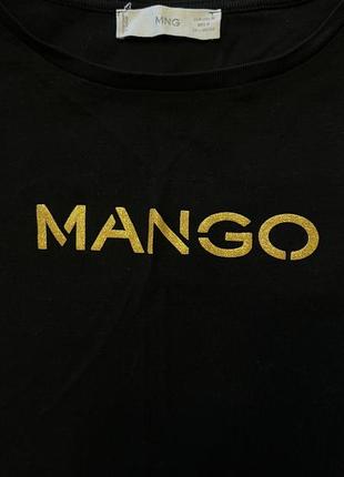 Футболка женская mango черная1 фото