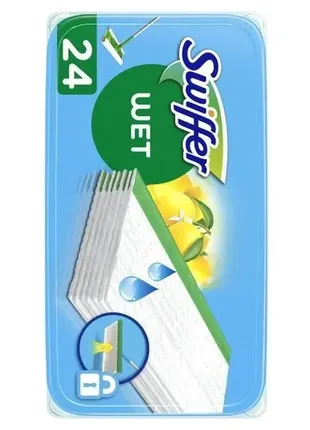 Влажные салфетки-запаски к швабре для уборки дома со свежим ароматом swiffer wet wischtücher swe