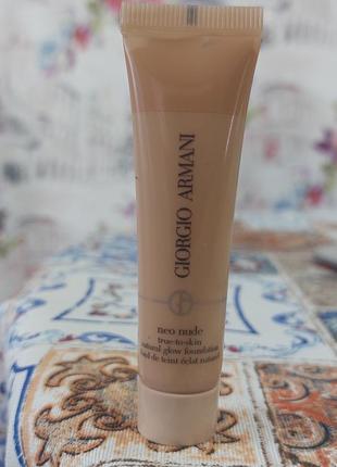 Тональна основа природнє сяйво giorgio armani neo nude 3.5 foundation natural glow, 15 мл.