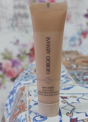 Тональна основа природнє сяйво giorgio armani neo nude 4 foundation natural glow, 15 мл.