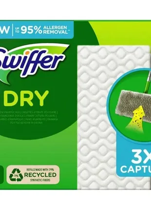 Сменные сухие салфетки для швабры swiffer dry 36 шт