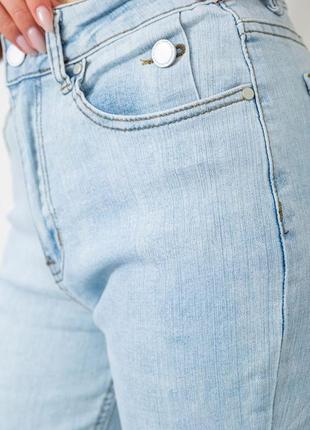 Стильные джинсы клеш стрейчевые высокая талия4 фото