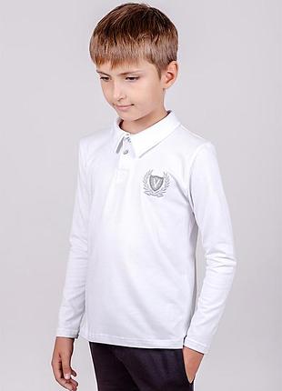 Джемпер футболка довгий рукав з коміром поло