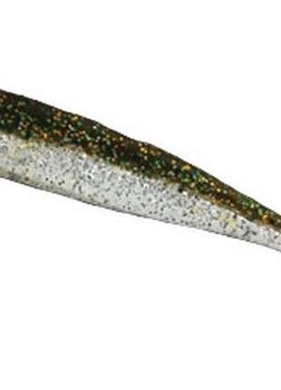 Силикон nomura rocket shad (съедобный) 75мм 2,2гр. цвет-072 (silver black gold back) 8шт1 фото