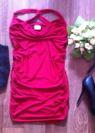 Сексуальное бордовое короткое платье3 фото