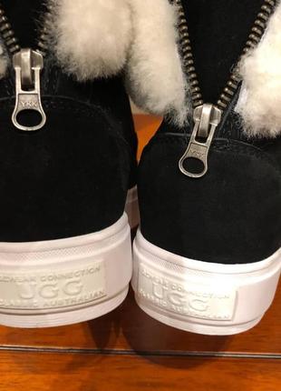 Ugg australia оригинал. угги женские ботинки черные со скрытой подошвой (каблуком) 1123-14 фото