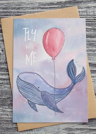 0002 открытки "fly with me"1 фото