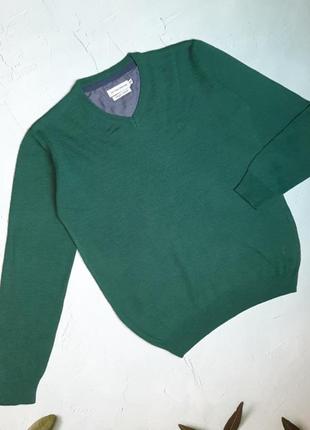 🌿1+1=3 брендовый темно-зеленый шерстяной теплый свитер joules, размер 46 - 482 фото