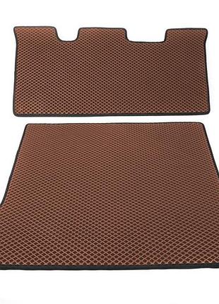 Килимок багажника 2 шт цегляний (eva, 7 місць) для lexus lx470