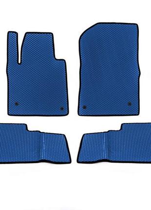 Полиуретановые коврики (2007-2012, eva, синий) для toyota land cruiser 200