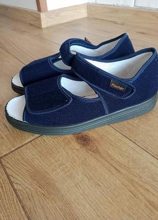 Сандалії чоловічі діабетичні на широку ногу fischer