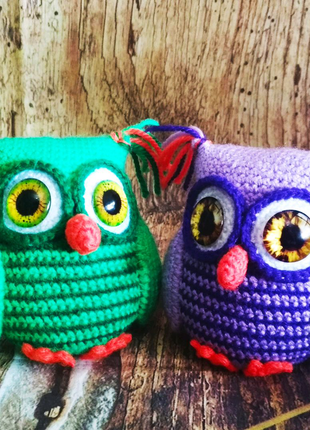 В'язані сови ручної роботи