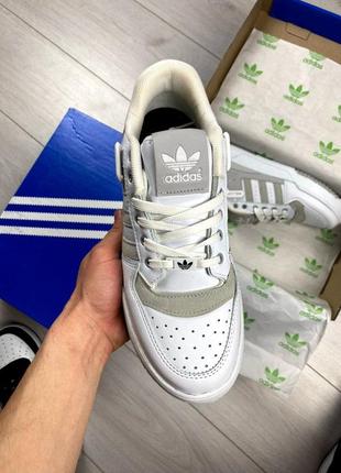 Кроссовки мужские adidas forum белые с серым6 фото