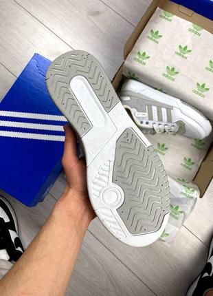 Кроссовки мужские adidas forum белые с серым8 фото