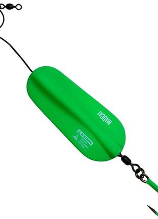 Блешня коливалка сомова dam madcat a-static inline spoon 125гр  (green)