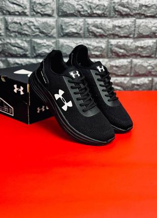 Мужские кроссовки under armour кроссовки чёрного цвета1 фото