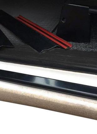 Накладки на пороги (2 шт, abs) глянцевые для citroen jumpy 1996-2007 гг