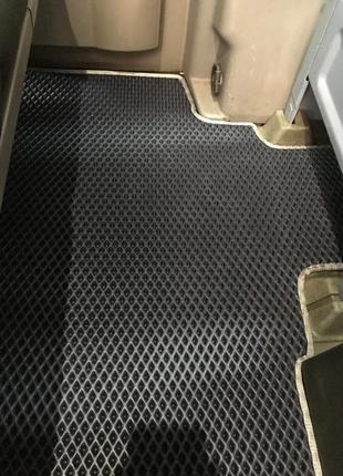 Коврики 2-ряд для ориг. груз-пасс. (eva, черные) для volkswagen crafter 2006-2017 гг