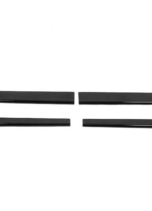 Накладки на пороги ddu (4 шт, abs, глянец) для citroen berlingo 2008-2018 гг