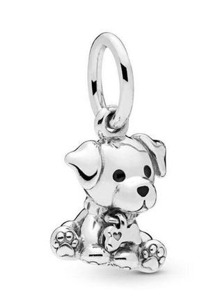 Серебряная бусина шарм подвеска подвеса бусина серебро пандора pandora silver s925 925 проба ale с биркой и пломбой цуцик лабрадора