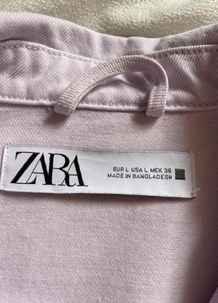 Джинсова куртка сорочка zara5 фото