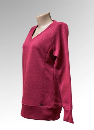 Фірмовий джемпер светр на флісі з v-подібним вирізом горловини1 фото