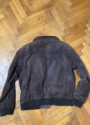 Винтажная кожаная куртка5 фото