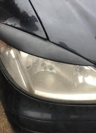 Реснички прямые (черный мат) для mercedes viano 2004-2015 гг