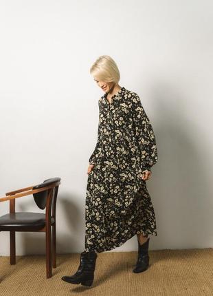 Сукня oversize у квітковий принт4 фото