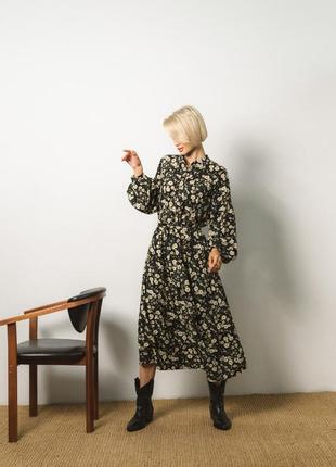 Сукня oversize у квітковий принт3 фото