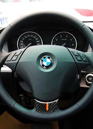 Карбонова накладка руля bmw e60