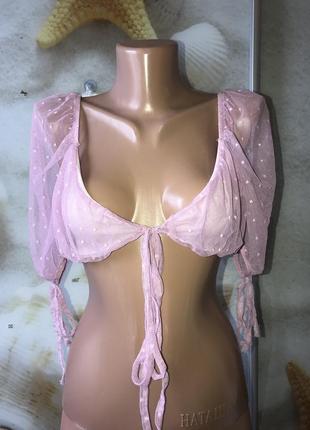 ❤️красивый лиловый бралетт из сеточки missguided размер 10❤️
