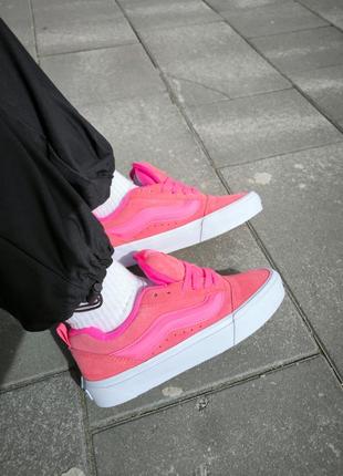 Vans knu skool acid pink4 фото