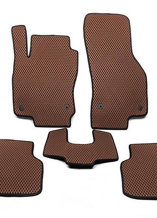 Килимки eva (коричневий) для volkswagen passat b8 2015-2024 рр