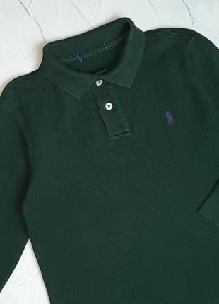 🌿1+1=3 брендовый зеленый свитер поло ralph lauren на мальчика 7- 8 лет2 фото