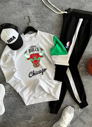 Весняний спортивний костюм nba chicago bulls світшот + штани