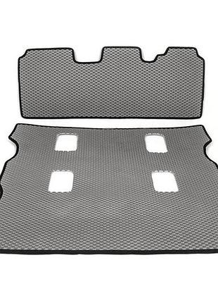 Килимок багажника 2 шт (eva, 7 місць, сірий) для lexus lx570/450d