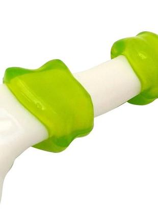 Іграшка для собак gimdog інтерактивна кісточка з ароматом бекону 17.8 см (8009632060804)