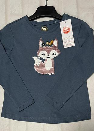 Кофта на девочку с лисичкой