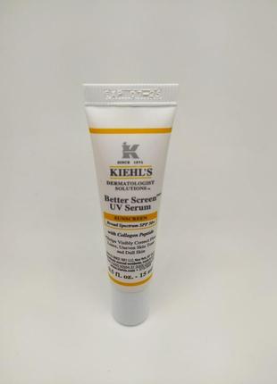 Солнцезащитный крем для лица kiehl's since 1851 better screen™ uv serum spf 50