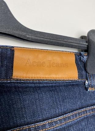 Темные синие джинсы скинни acne jeans 27/328 фото