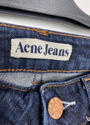 Темные синие джинсы скинни acne jeans 27/322 фото