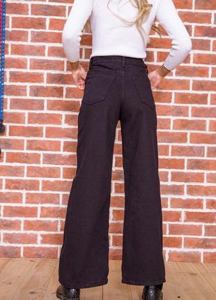 Женские джинсы-трубы черного цвета3 фото