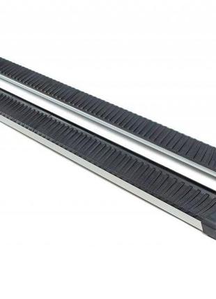 Бокові пороги maya v1 (2 шт., алюміній) для nissan patrol y61 1997-2011 рр