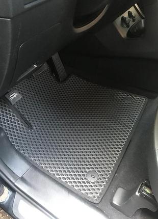 Килимки 5 місць (eva, чорні) для hyundai santa fe 3 2012-2018рр