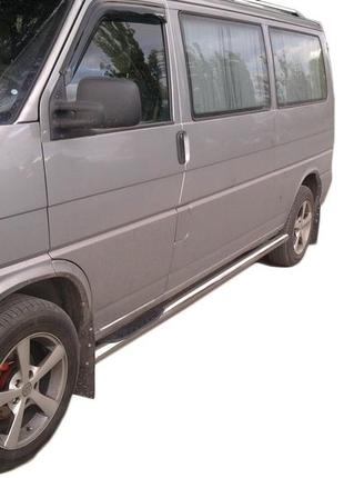 Бічні труби (2 шт., нерж.) 60мм, коротка база для volkswagen t4 caravelle/multivan