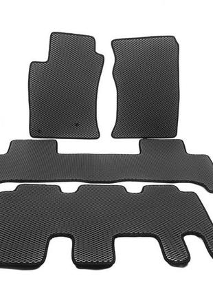 Коврики eva (3 ряда, черные) для toyota land cruiser prado 120