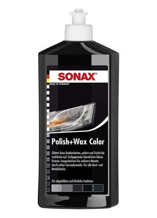 Sonax nanopro полироль с воском цветной черный 500мл